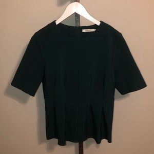 Size M forest green FRNCH blouse NWOT